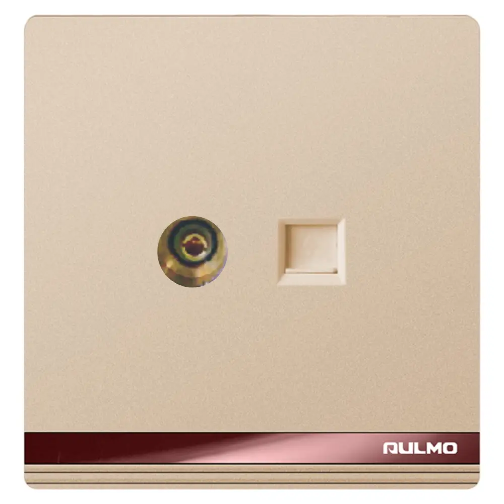 Aulmo-L5026-bej Aulmo televizor (TV) + telefon (TEL) elektrik yuvası L50 seriyası L5026 – Bej - Image 1