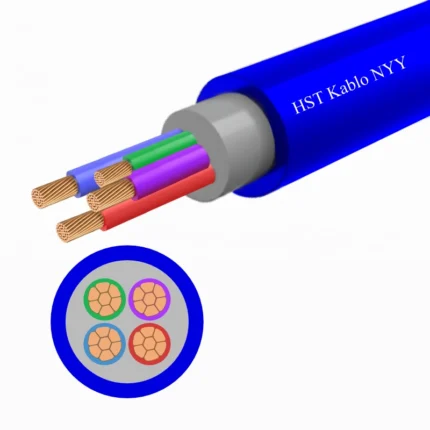 HST NYY 4 damarlı çox telli LSZH elektrik kabeli – yanğına davamlı.