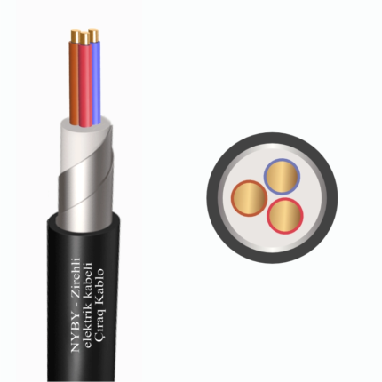 NYBY - Zirehli_3 damarlı elektrik kabeli
