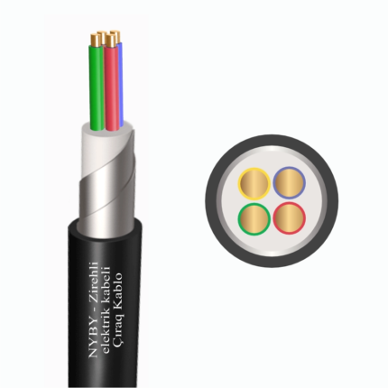 NYBY - Zirehli_4 damarlı elektrik kabeli