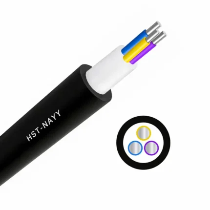 HST Kablo NAYY 2 damarlı alüminium enerji kabeli PVC izolyasiyalı