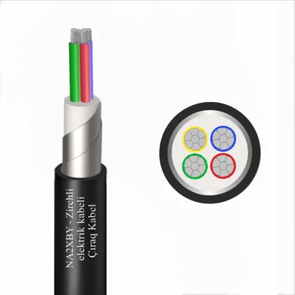 NA2XBY PVC xarici örtüklü lent zirehli kabel