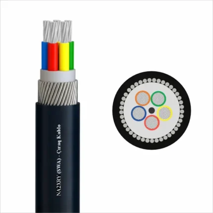Dayanıqlı XLPE izolyasiyalı, PVC örtüklü alüminium zirehli kabel