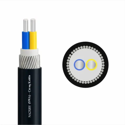 Alüminium keçiricili, XLPE izolyasiyalı, SWA zirehli 0,6/1 kV enerji kabeli