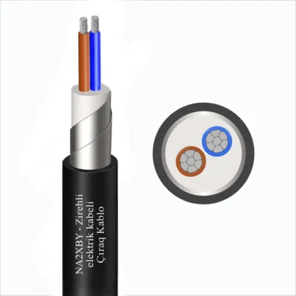 NA2XBY polad lent zirehli alüminium elektrik kabeli