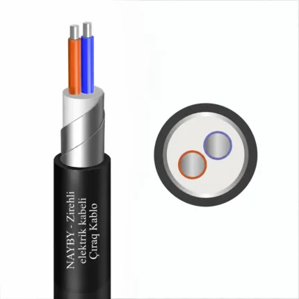 NAYBY alüminium keçiricili PVC izolyasiyalı zirehli kabel